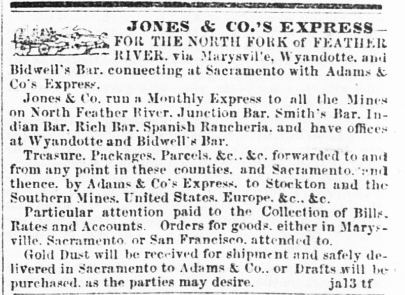 Jones & Co.'s Express Ad